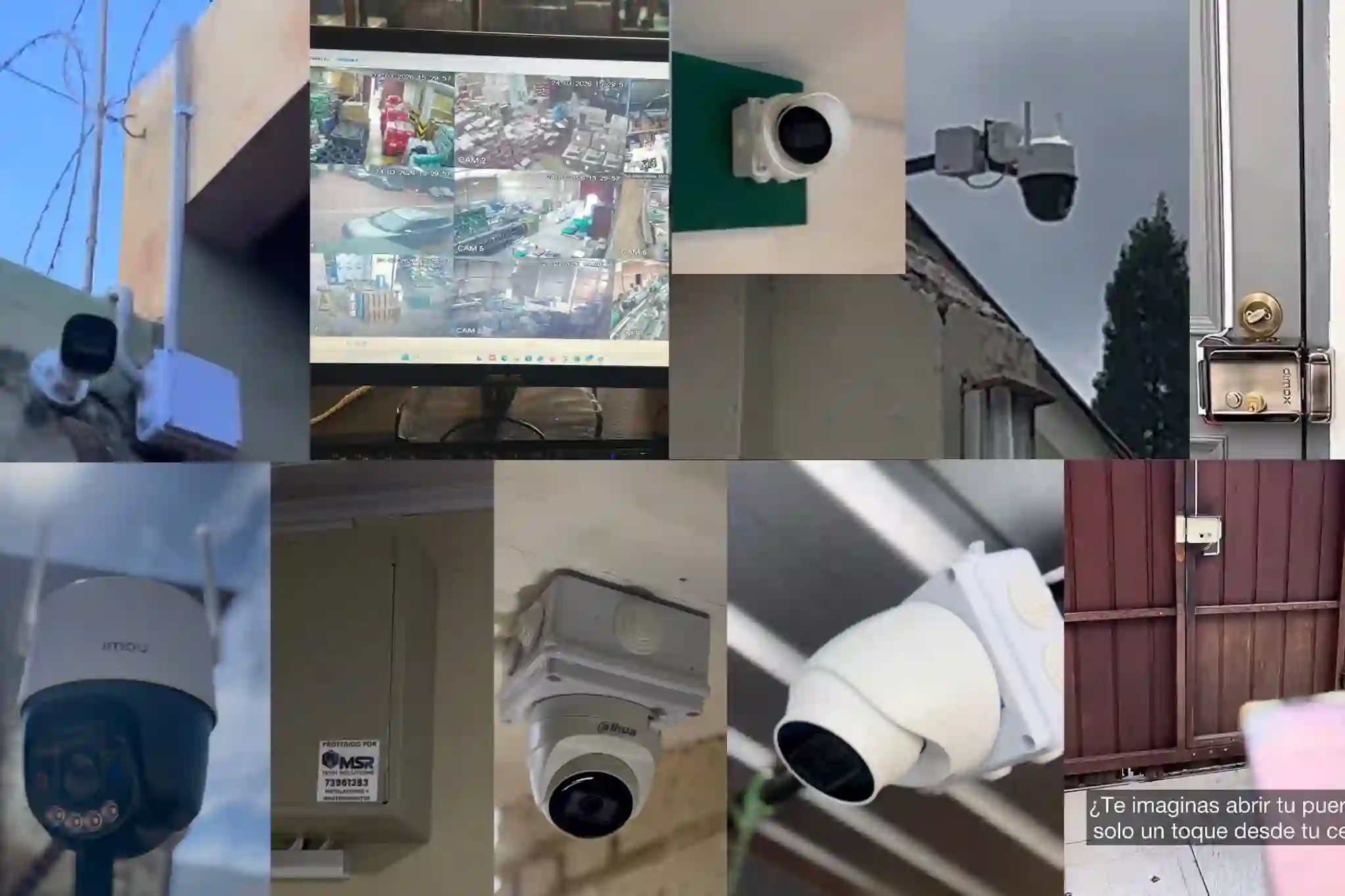 Instalación de cámaras CCTV - antes y después